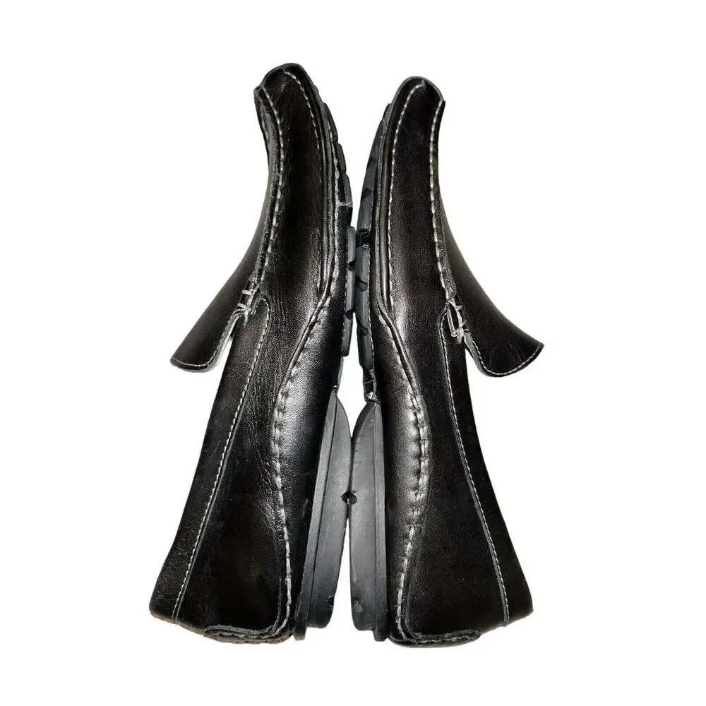 Franco‎ Fortini Max Men's Leather Slip On Black Shoes US Size 9 (310084)